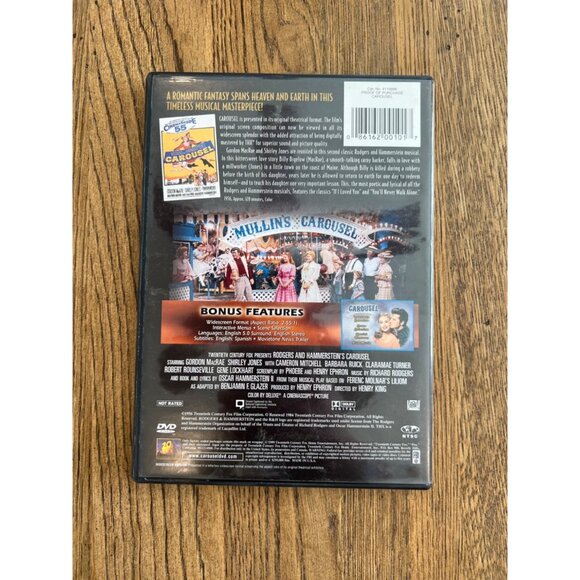 Rodgers & Hammerstein's Carousel DVD Digitally THX Mastered Musical Classic - Picture 4 of 4
